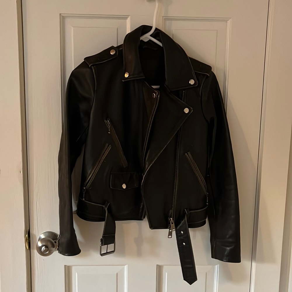 Distressed Allsaints leather Jacket